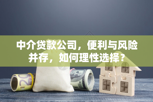 中介贷款公司,便利与风险并存,如何理性选择?