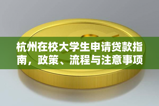杭州在校大学生申请贷款指南,政策、流程与注意事项全解析