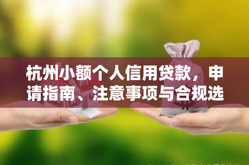杭州小额个人信用贷款,申请指南、注意事项与合规选择