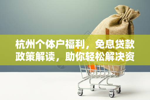 杭州个体户福利，免息贷款政策解读，助你轻松解决资金周转难题