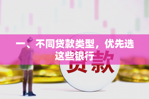 一、不同贷款类型,优先选这些银行 一、不同贷款类型,优先选这些银行