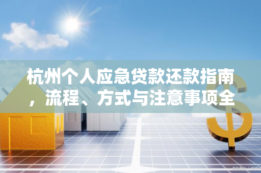 杭州个人应急贷款还款指南,流程、方式与注意事项全解析