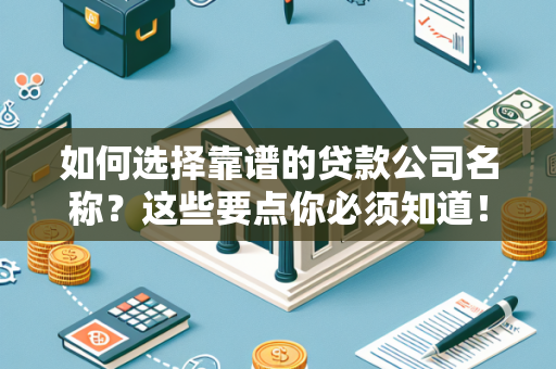 如何选择靠谱的贷款公司名称？这些要点你必须知道！