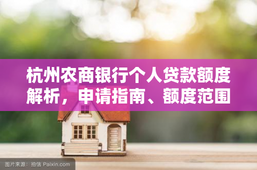 杭州农商银行个人贷款额度解析,申请指南、额度范围及提升技巧
