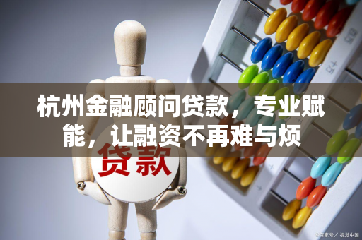 杭州金融顾问贷款,专业赋能,让融资不再难与烦