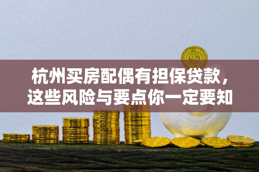 杭州买房配偶有担保贷款,这些风险与要点你一定要知道! 杭州买房配偶有担保贷款,这些风险与要点你一定要知道!
