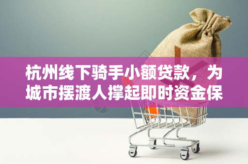 杭州线下骑手小额贷款,为城市摆渡人撑起即时资金保护伞