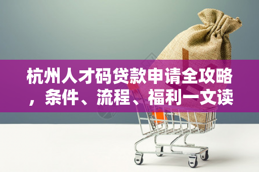 杭州人才码贷款申请全攻略,条件、流程、福利一文读懂