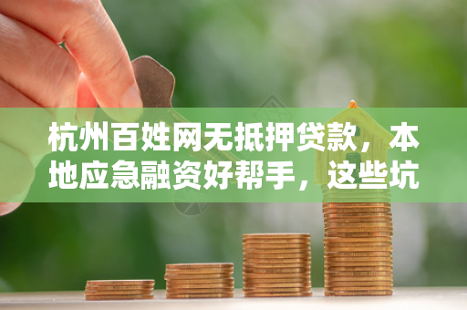 杭州百姓网无抵押贷款,本地应急融资好帮手,这些坑千万别踩! 杭州百姓网无抵押贷款,本地应急融资好帮手,这些坑千万别踩!