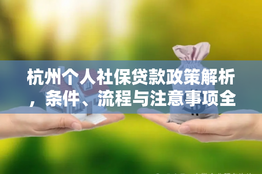 杭州个人社保贷款政策解析,条件、流程与注意事项全指南 杭州个人社保贷款政策解析,条件、流程与注意事项全指南
