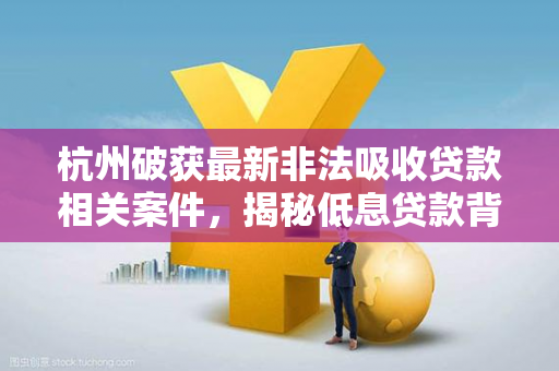 杭州破获最新非法吸收贷款相关案件,揭秘低息贷款背后的诈骗套路