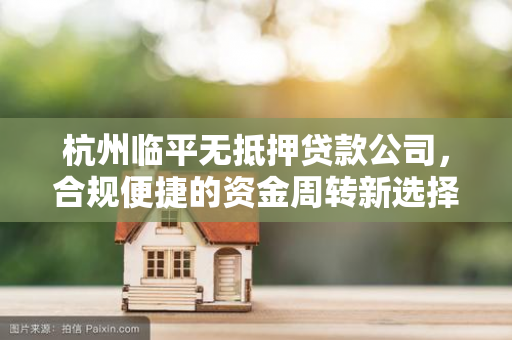 杭州临平无抵押贷款公司,合规便捷的资金周转新选择