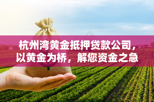 杭州湾黄金抵押贷款公司,以黄金为桥,解您资金之急 杭州湾黄金抵押贷款公司,以黄金为桥,解您资金之急