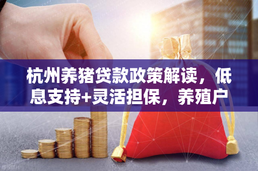 杭州养猪贷款政策解读,低息支持+灵活担保,养殖户资金不用愁