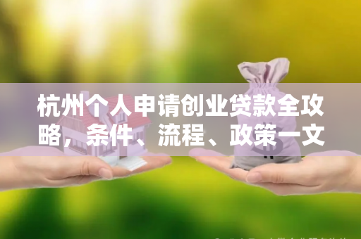 杭州个人申请创业贷款全攻略,条件、流程、政策一文读懂