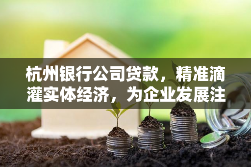 杭州银行公司贷款,精准滴灌实体经济,为企业发展注入金融活水