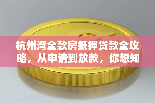 杭州湾全款房抵押贷款全攻略,从申请到放款,你想知道的都在这里