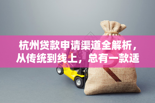 杭州贷款申请渠道全解析,从传统到线上,总有一款适合你