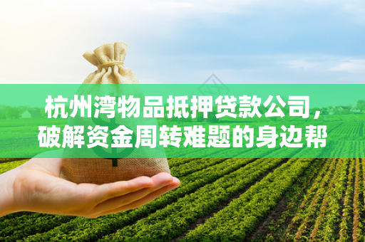 杭州湾物品抵押贷款公司,破解资金周转难题的身边帮手