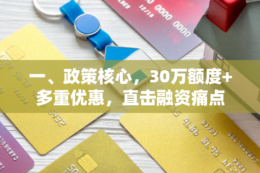 一、政策核心,30万额度+多重优惠,直击融资痛点