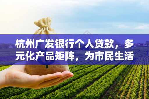 杭州广发银行个人贷款,多元化产品矩阵,为市民生活与事业添翼