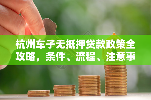 杭州车子无抵押贷款政策全攻略,条件、流程、注意事项一文读懂