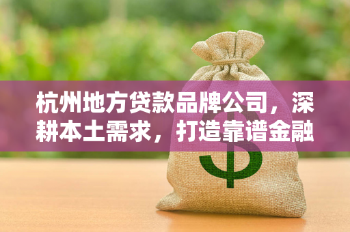 杭州地方贷款品牌公司,深耕本土需求,打造靠谱金融服务新标杆