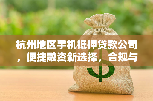 杭州地区手机抵押贷款公司,便捷融资新选择,合规与风险需并重