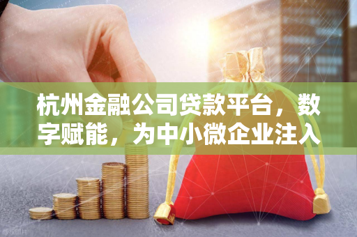 杭州金融公司贷款平台,数字赋能,为中小微企业注入金融活水