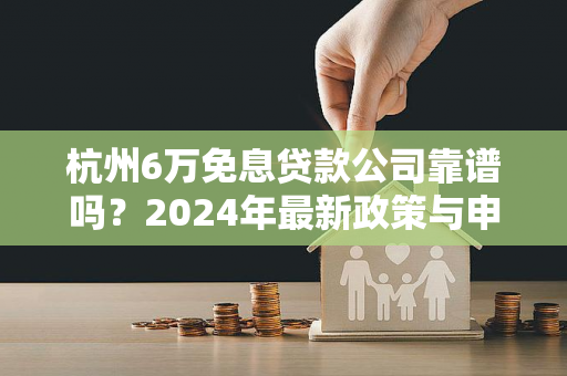 杭州6万免息贷款公司靠谱吗?2024年最新政策与申请指南