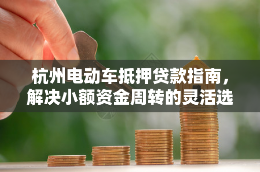 杭州电动车抵押贷款指南,解决小额资金周转的灵活选择