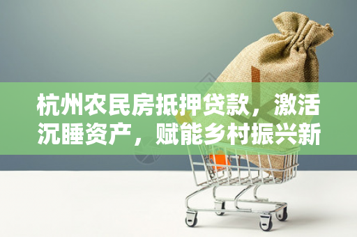 杭州农民房抵押贷款,激活沉睡资产,赋能乡村振兴新路径