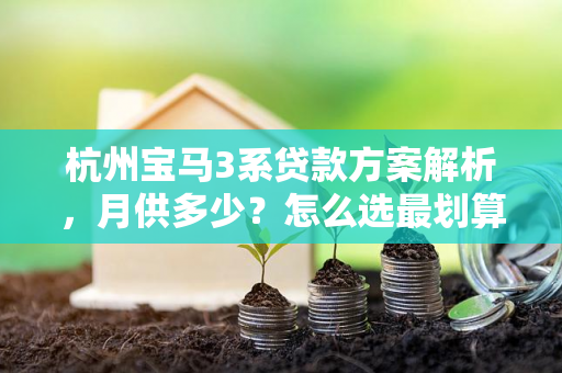 杭州宝马3系贷款方案解析,月供多少?怎么选最划算?