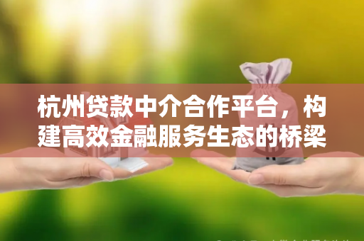 杭州贷款中介合作平台,构建高效金融服务生态的桥梁