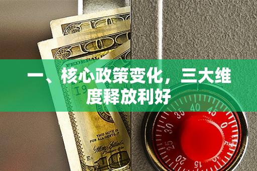 一、核心政策变化,三大维度释放利好 一、核心政策变化,三大维度释放利好