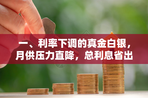 一、利率下调的真金白银,月供压力直降,总利息省出一辆车