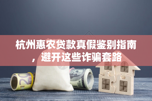 杭州惠农贷款真假鉴别指南,避开这些诈骗套路