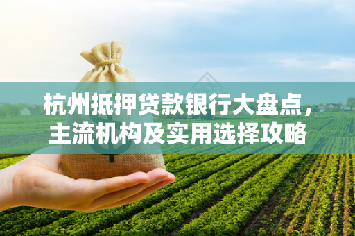 杭州抵押贷款银行大盘点,主流机构及实用选择攻略