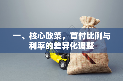 一、核心政策,首付比例与利率的差异化调整