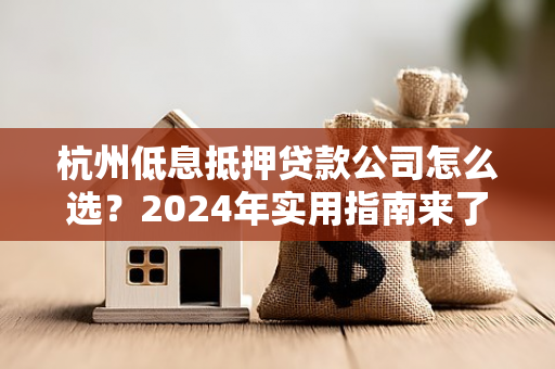 杭州低息抵押贷款公司怎么选?2024年实用指南来了! 杭州低息抵押贷款公司怎么选?2024年实用指南来了!