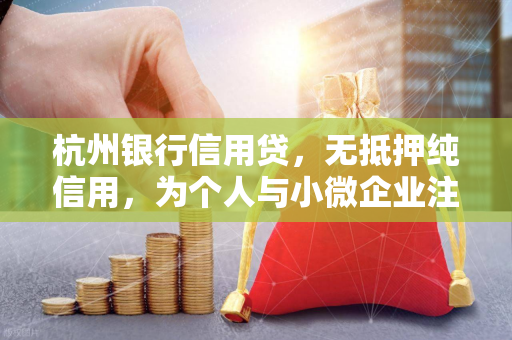 杭州银行信用贷,无抵押纯信用,为个人与小微企业注入金融活水