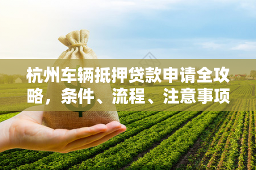 杭州车辆抵押贷款申请全攻略,条件、流程、注意事项一文读懂 杭州车辆抵押贷款申请全攻略,条件、流程、注意事项一文读懂