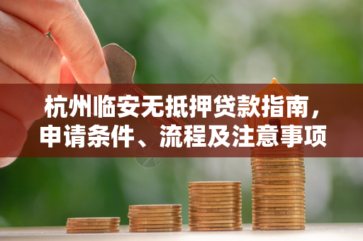 杭州临安无抵押贷款指南,申请条件、流程及注意事项 杭州临安无抵押贷款指南,申请条件、流程及注意事项