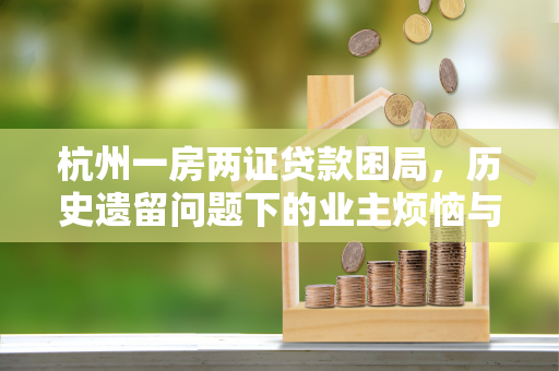 杭州一房两证贷款困局,历史遗留问题下的业主烦恼与破局思考