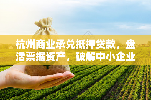 杭州商业承兑抵押贷款,盘活票据资产,破解中小企业融资困局