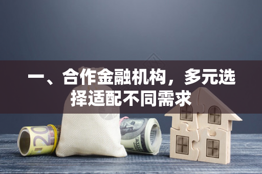 一、合作金融机构,多元选择适配不同需求 一、合作金融机构,多元选择适配不同需求